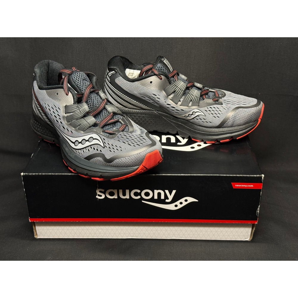 Saucony Zealot ISO 3 Reflex Womens Running Shoes‎ Grey Black Coral S10399-1